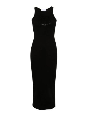 BLUMARINE: maxi dresses - Long Ribbed Dress
