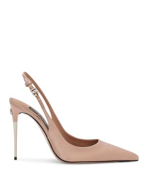 DOLCE & GABBANA: court shoes - Satin slingback