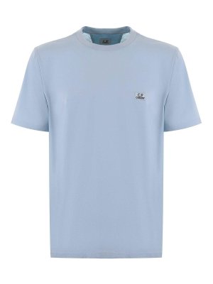 Balenciaga Crinkled Effect T-Shirt - Light Blue