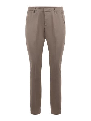 DONDUP: pantaloni casual - Pantaloni in cotone elasticizzato