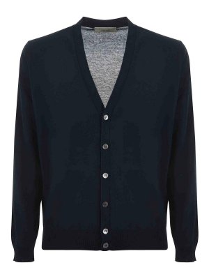 Woolrich Rich Zip-Up Cardigan - Blue - Men