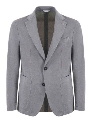 BRUNELLO CUCINELLI ノーカラージャケット グレー 4213224G0023 Brunello Cucinelli Jacket - Grey - Men | MY4139936CO674