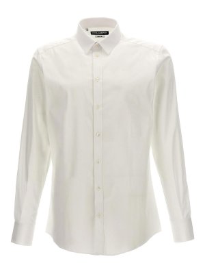 DOLCE & GABBANA: shirts - Logo Embroidery Shirt