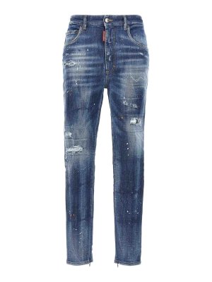 DSQUARED2: Jeans Rectos - Vaqueros Rectos - Twiggy