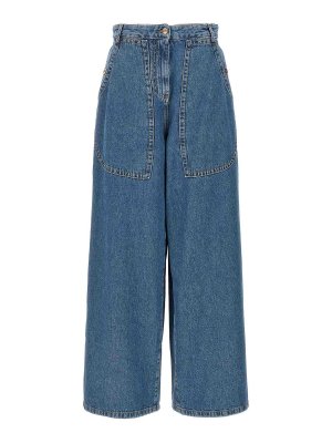 ETRO: straight leg jeans - Wide Leg Jeans