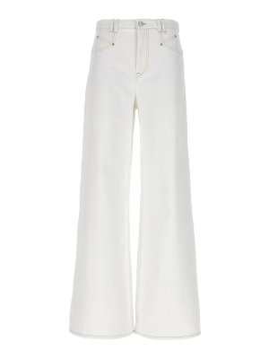 ISABEL MARANT: Jeans Rectos - Vaqueros Rectos - Blanco