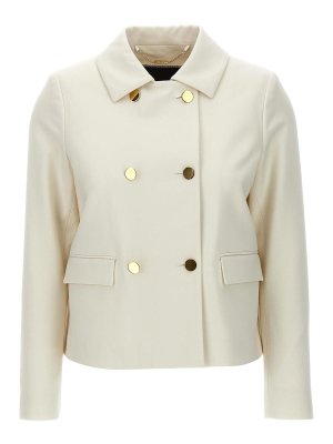 Burberry Beige Paper-Fibre Blend Jacket - Beige - Women
