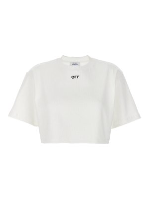 OFF-WHITE: Tシャツ - Tシャツ - 白