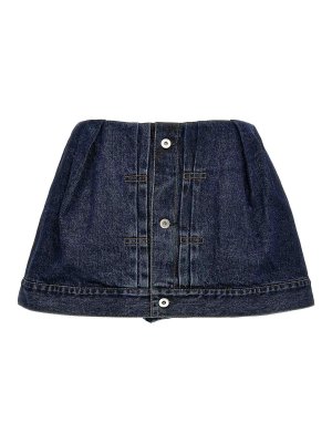 Sacai: Hosen Shorts - Shorts - Blau