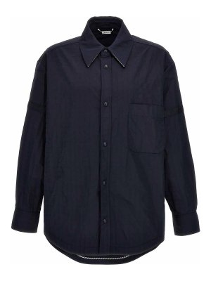 THOM BROWNE: shirts - Snap Front Overshirt