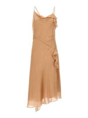 VICTORIA BECKHAM: Knielange Kleider - Knielanges Kleid - Nude
