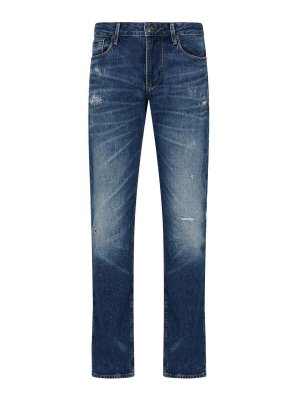 EMPORIO ARMANI: bootcut jeans - Denim Cotton Jeans
