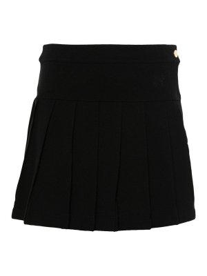 Palm Angels: Knee length skirts & Midi - Monogram Pleated Skirt