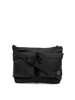 ショルダーバッグ BURBERRY 'Messenger shield' bag Black 8089292 Burberry Messenger Shield Bag - Black - Men | 8089292