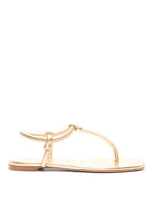 Gianvito Rossi: Sandales - Sandales - Or