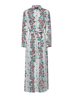 ETRO: copricostume - Caftano da spiaggia bianco in cotone e seta