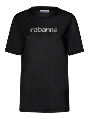 PACO RABANNE: maglia collo rotondo - T-shirt in jersey