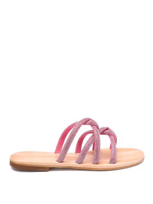 サンダル・ミュール MONCLER Women Sandals 4C00040 M4095 50N Pink Moncler Sandals in Pink | Lyst