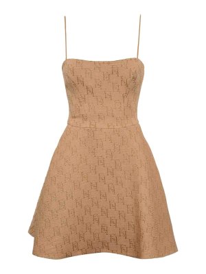 ELISABETTA FRANCHI: ショートドレス - ショートドレス - ベージュ