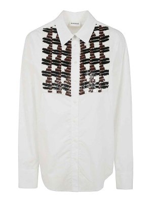 P.A.R.O.S.H.: shirts - Sequined Plastron Shirt