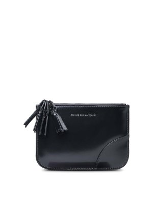 COMME DES GARÇONS WALLET: wallets & purses - Medley Black Leather Card Holder