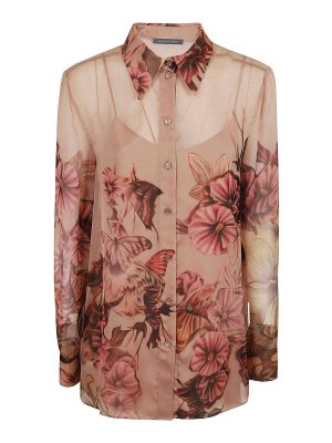 ALBERTA FERRETTI: shirts - Printed Chiffon Shirt