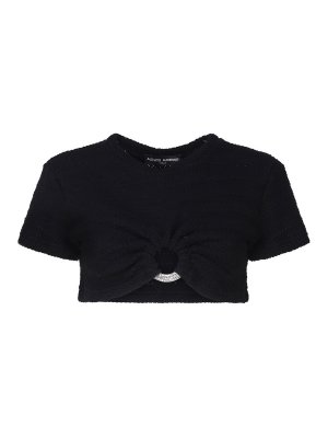ALBERTO AUDENINO: Tops & Tank tops - Cropped Sweater With Cut- Out Detail