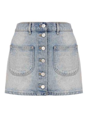 【関税＆送料込み】Balmain Vichy Buttoned Mini Skirt balmain-knitted-buttoned-mini-