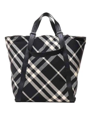 【関税＆送料込み】Burberry Bags Burberry Medium Peg check-pattern Shoulder Bag | Green