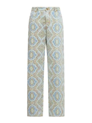 ETRO: straight leg jeans - Denim Jeans
