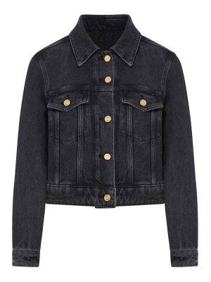 GANNI: casual jackets - Denim cropped Jacket