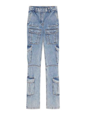 GIVENCHY: straight leg jeans - Cargo jeans