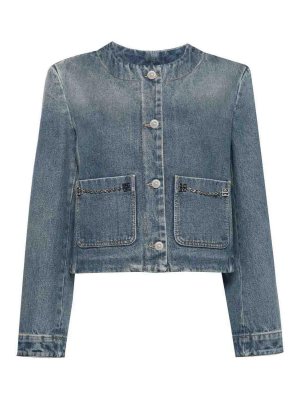 Alexander Mcqueen Denim Jacket - Blue - Women | 794137QMACS4297