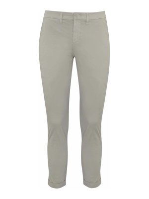 FAY: pantaloni casual - Pantaloni Capri Con Risvolto