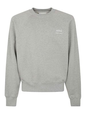 AMI PARIS: Sweatshirts & Pulls - Sweat-Shirts - Gris