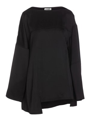 JIL SANDER: クルーネック - クルーネック - 黒