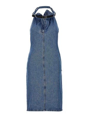 COPERNI: Knielange Kleider - Knielanges Kleid - Blau