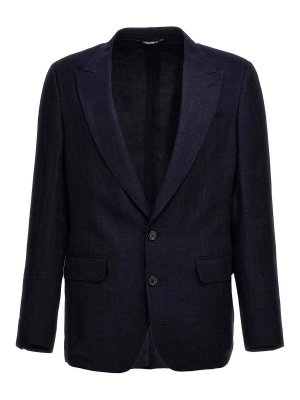 ジャケット PALM ANGELS BLUE WOOL BLEND BLAZER Palm Angels Sartorial tape blazer - Blue | PMEN037E23FAB0014603