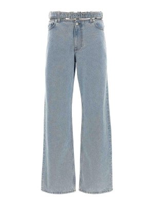Y/PROJECT: bootcut jeans - Belted jeans