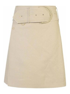 Balmain Vichy Buttoned Mini Skirt - Red - Women