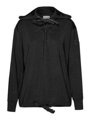 MONCLER: Sweatshirts & Pulls - Sweat-Shirts - Noir