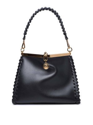 Fabiana Filippi Black Leather Camera Crossbody Bag
