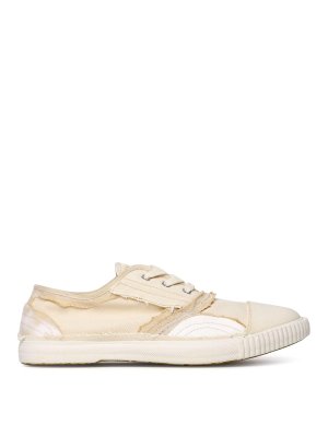 Maison Margiela: Chaussures de sport - Baskets - Crème