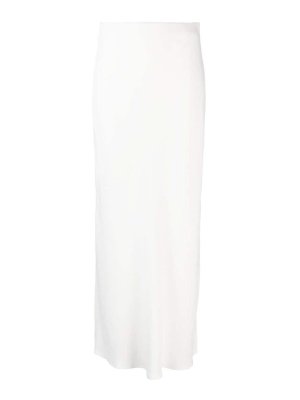 BRUNELLO CUCINELLI: Knee length skirts & Midi - Silk Blend Long Skirt