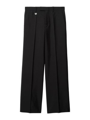 BURBERRY: Tailored & Formal trousers - Wool And Silk Blend Trousers