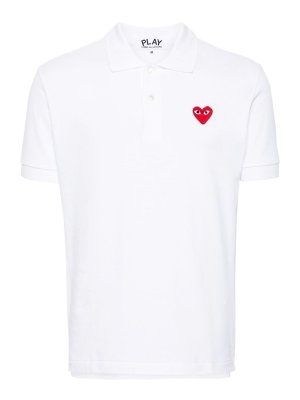 COMME DES GARCONS: polo shirts - Logo cotton polo