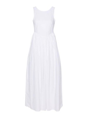 EMPORIO ARMANI: Knielange Kleider - Knielanges Kleid - Weiß