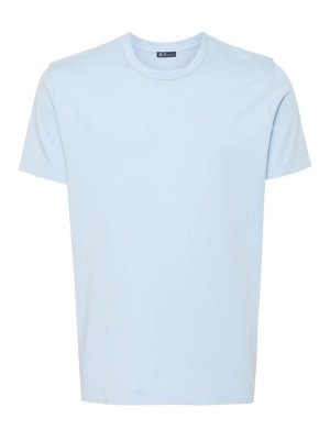 Tシャツ・カットソー MD75 SS24 LINEN T-SHIRT (MD10277 BASIC BLUE) MD75 Linen T-Shirt - Black - Men | MD10277BASIC | thebs.com