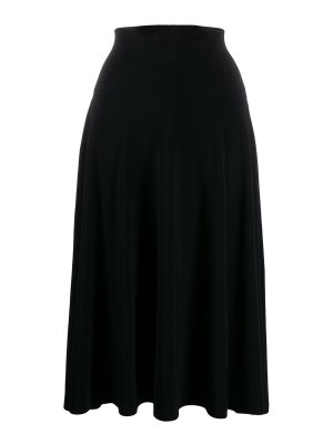 Norma Kamali: Knee length skirts & Midi - Flared Midi Skirt