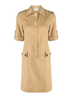 TORY BURCH: abiti al ginocchio - Vestito  Camp in cotone